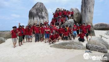 Asiknya Suasana Kegiatan Outbound MEDIA GATHERING BAWASLU RI 2018 di Belitung